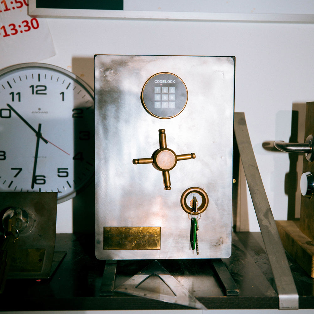 Nærbillede af gammel lås, gammel lås, undervisning, låsesmedsuddannelsen, mekanismer, erhvervsskole