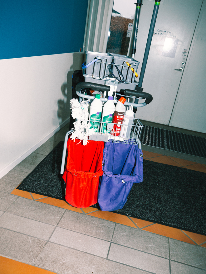 Rengøringstekniker redskaber